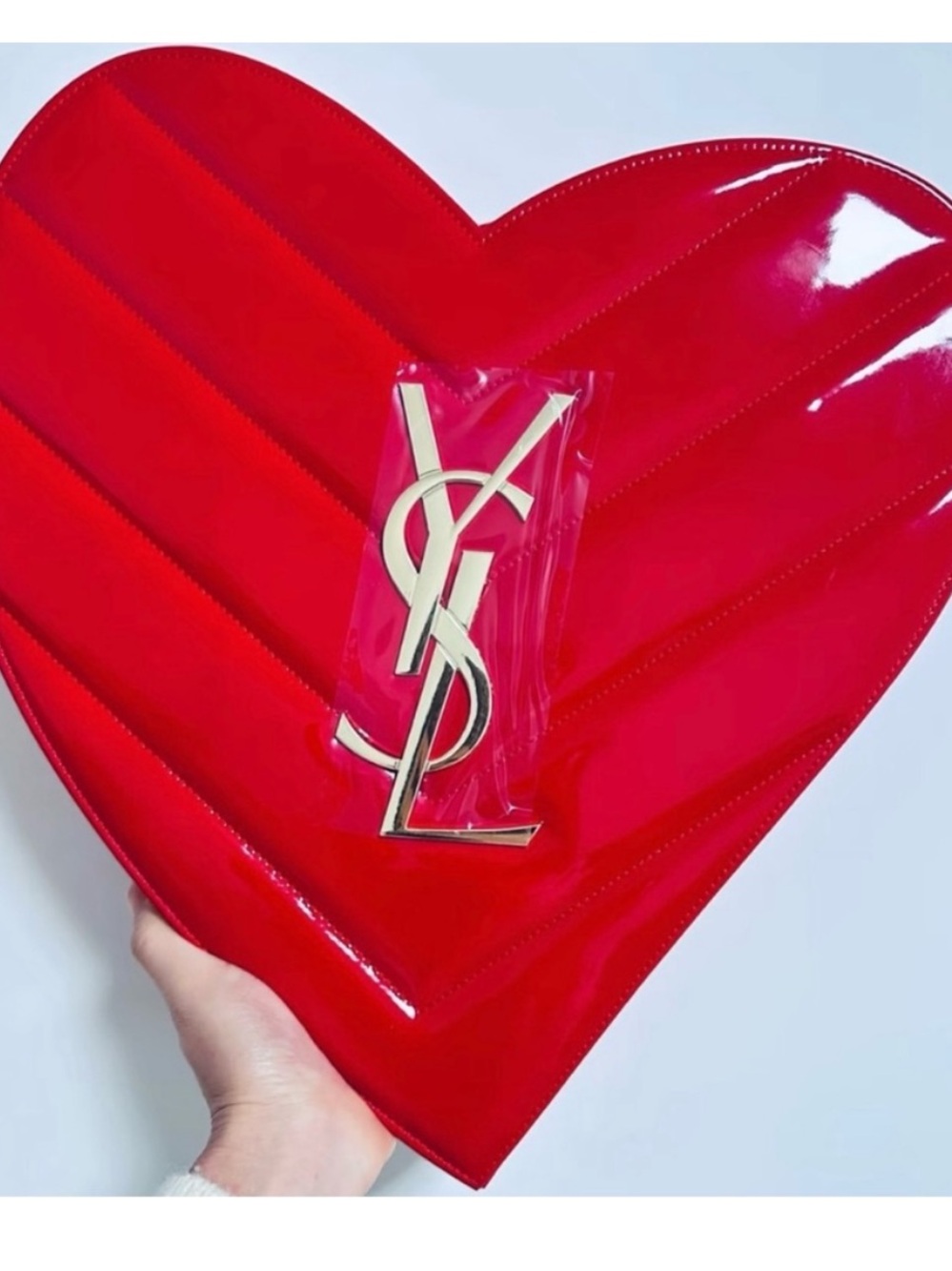 YSL Beauty large size red heart box
